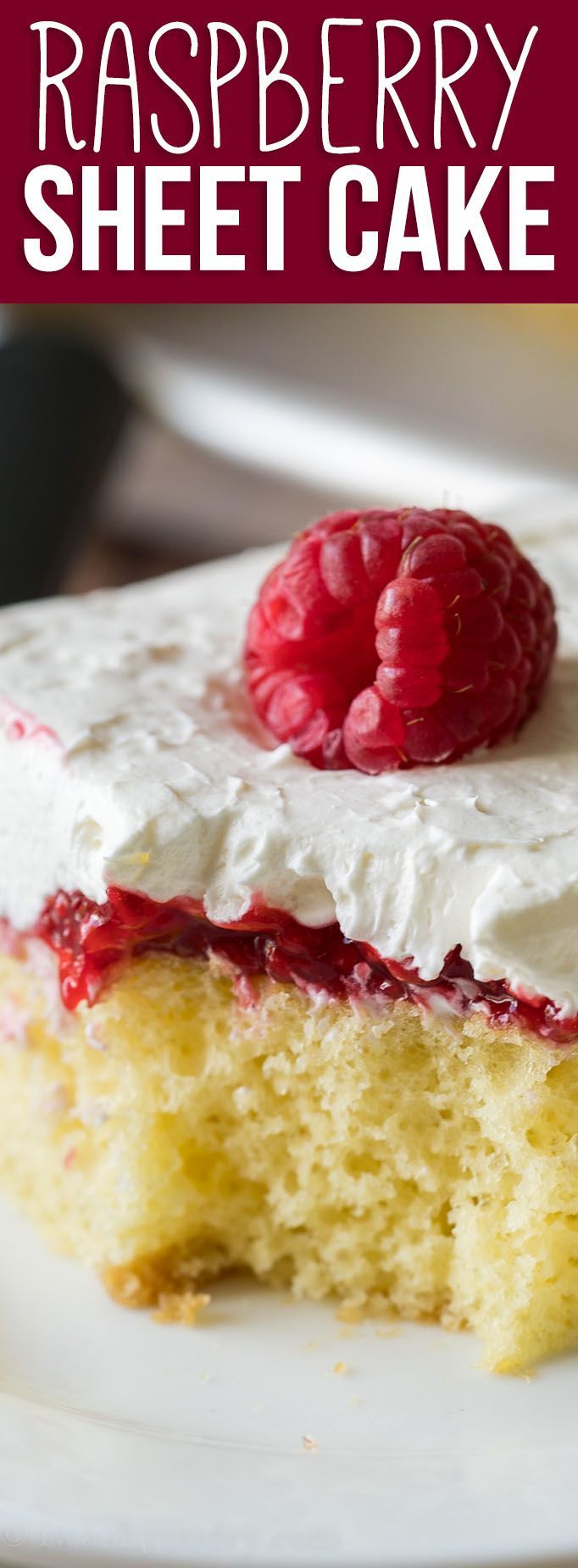 Vanilla Raspberry Sheet Cake -   12 desserts For Parties cake ideas
