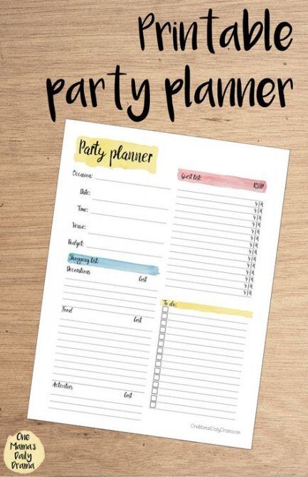 Best party planning checklist organizing kid birthdays 27 Ideas -   12 Event Planning Worksheet for kids ideas