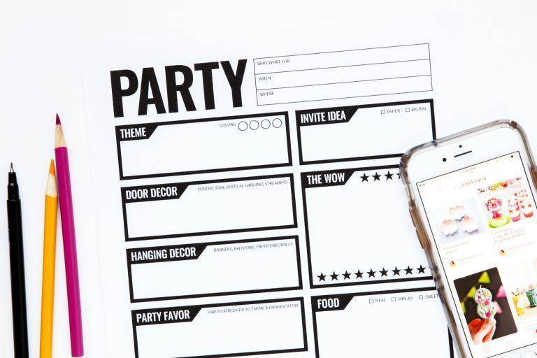 A Supermom's Guide to Party Planning -   12 Event Planning Worksheet for kids ideas