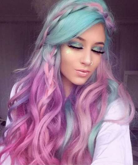 44 Trendy Hair Mermaid Color Ombre -   12 hair Purple iris ideas