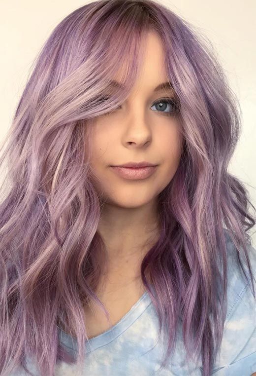 55 Dreamy Lilac Hair Color Ideas: Lilac Hair Dye Tips -   12 hair Purple iris ideas
