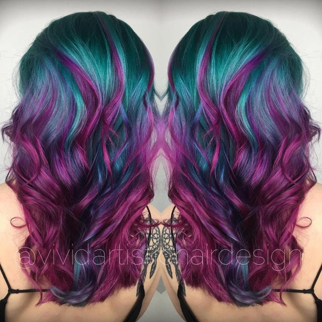 20 Hair Styles Starring Turquoise Hair -   12 hair Purple iris ideas