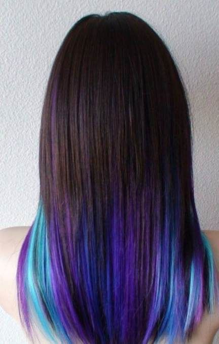 New hair color rainbow brunettes ideas -   12 hair Purple iris ideas