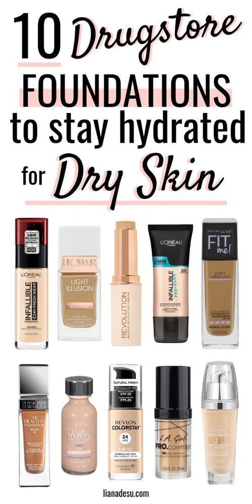 The 10 Best Drugstore Foundations for Dry Skin in 2019: Stay Hydrated All Day -   12 skin care Dry tips ideas
