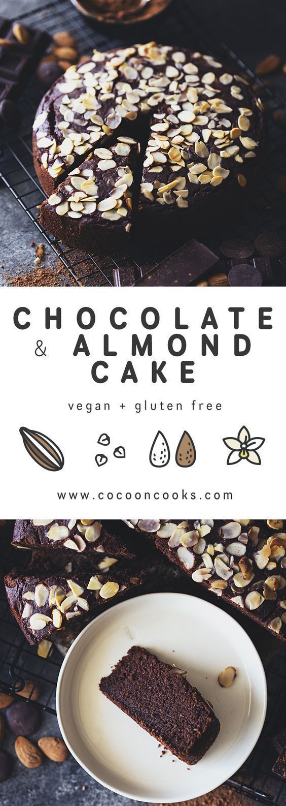 Gluten-free Chocolate & Almond Cake -   13 cake Chocolate vegan ideas