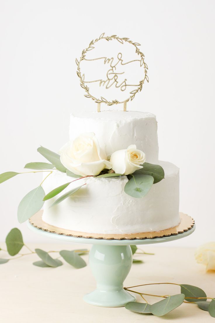 Mr & Mrs Wreath- Cake Topper -   13 desserts Cake wedding ideas