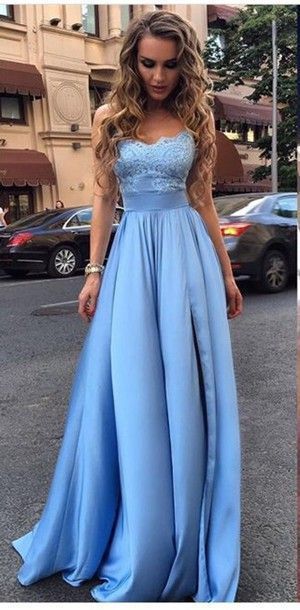 Charming Long Prom Dress,Elegant Prom Dress,Blue Homecoming Dress from fashiondresses -   13 dress Modest fancy ideas
