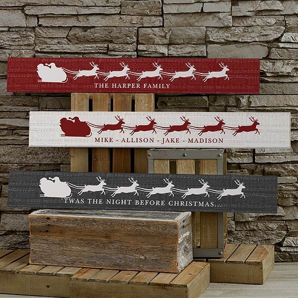 Nostalgic Noel Personalized Wooden Sign -   13 holiday Signs design ideas