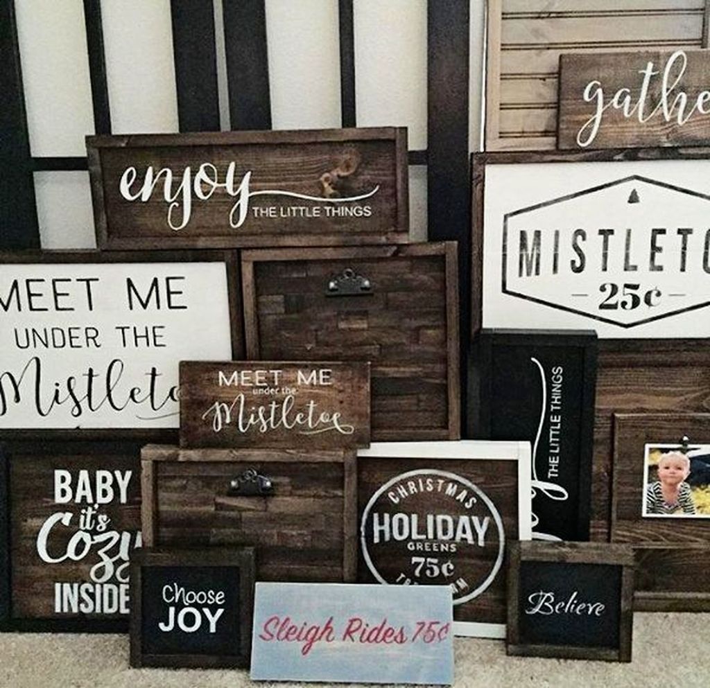 36 Incredible Wood Signs Design Ideas To Decor Your Home -   13 holiday Signs design ideas