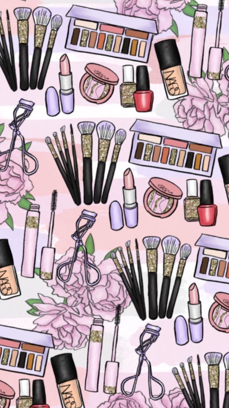 13 makeup Wallpaper drawing ideas