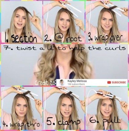 54 Ideas hairstyles messy curls flat irons -   14 hair Makeup flat irons ideas