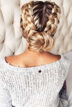 New sweet school hairstyles for every day plaited ponytail #e ... - Fri -   14 hairstyles Updo for school ideas