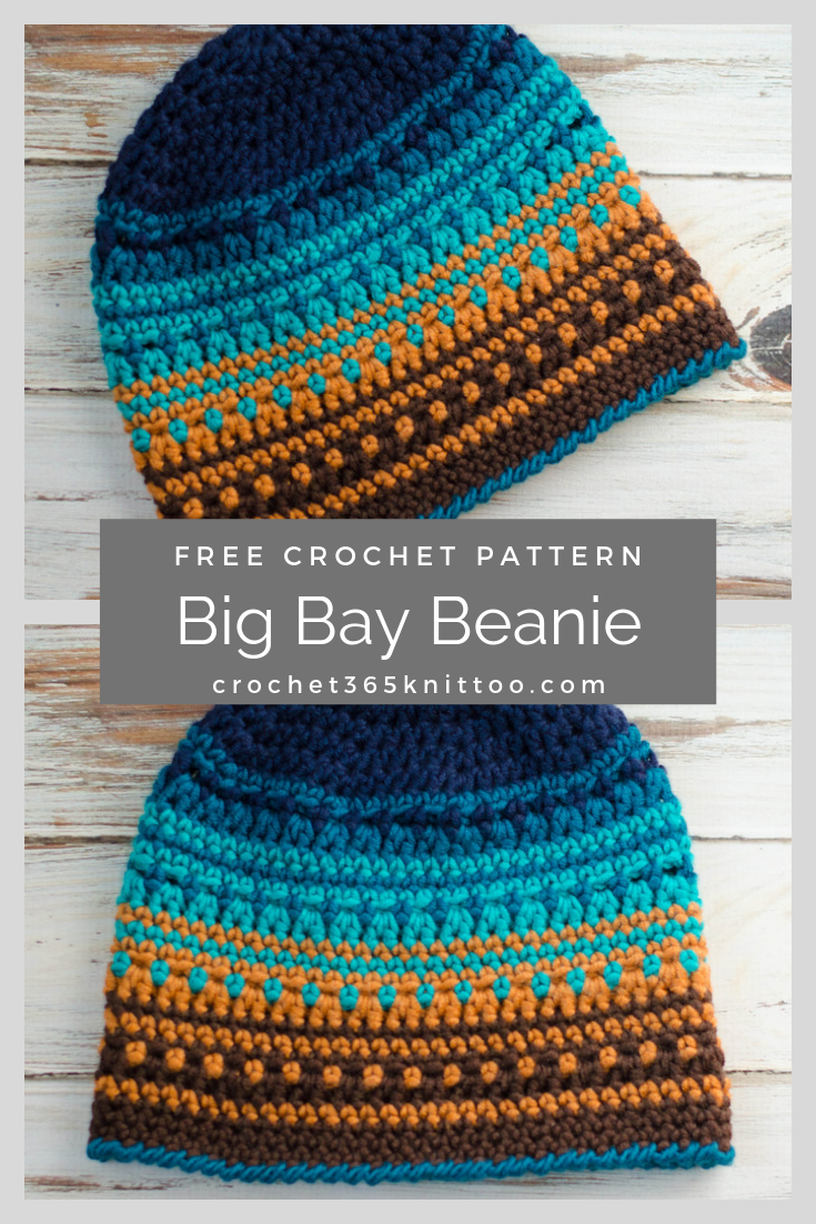 Crochet Big Bay Beanie -   14 knitting and crochet Hats free pattern ideas