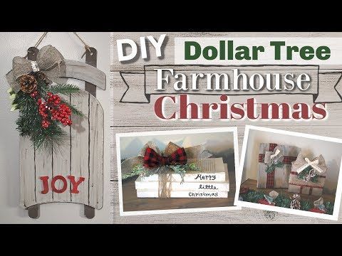 DIY Dollar Tree Farmhouse Christmas Decor Ideas for 2018 -   14 room decor Christmas dollar stores ideas