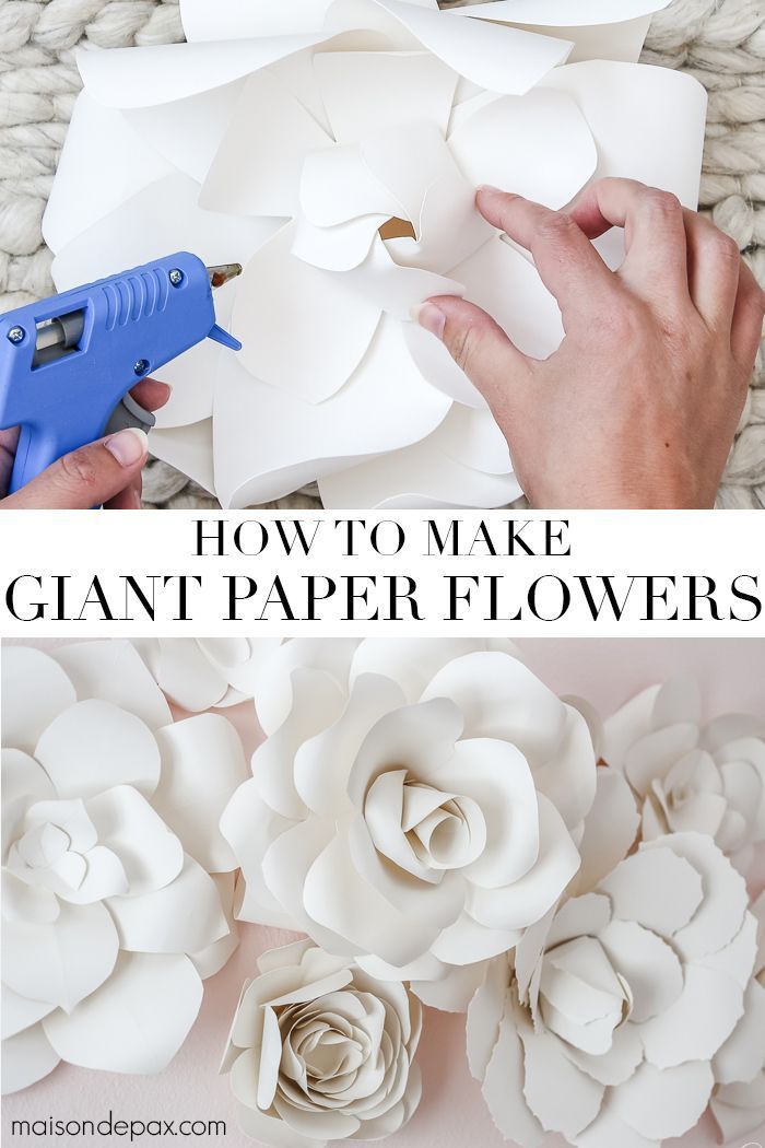 DIY Giant Paper Flowers Tutorial -   14 room decor Wall flowers ideas