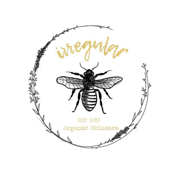 hand drawn bee logo premade black and white gold bee farm organic skincare Business nature beauty blog logo sketch botanical natural product -   14 skin care Logo hands ideas