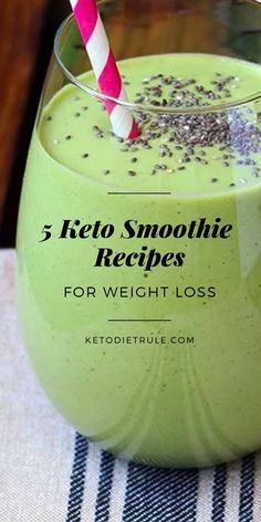 Keto Smoothie Recipes - 5 Best Low-Carb Smoothies for Weight Loss -   15 healthy recipes For Weight Loss fat burning ideas