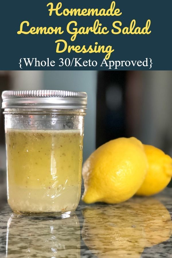 Lemon Garlic Dressing -   15 healthy recipes Salad dressing ideas