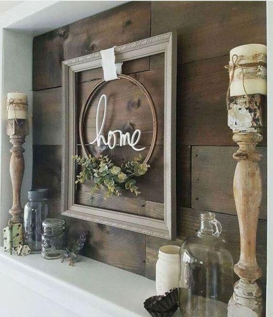 40+ Farmhouse Shelving and Wall Decor Ideas -   15 home accents On A Budget fireplaces ideas