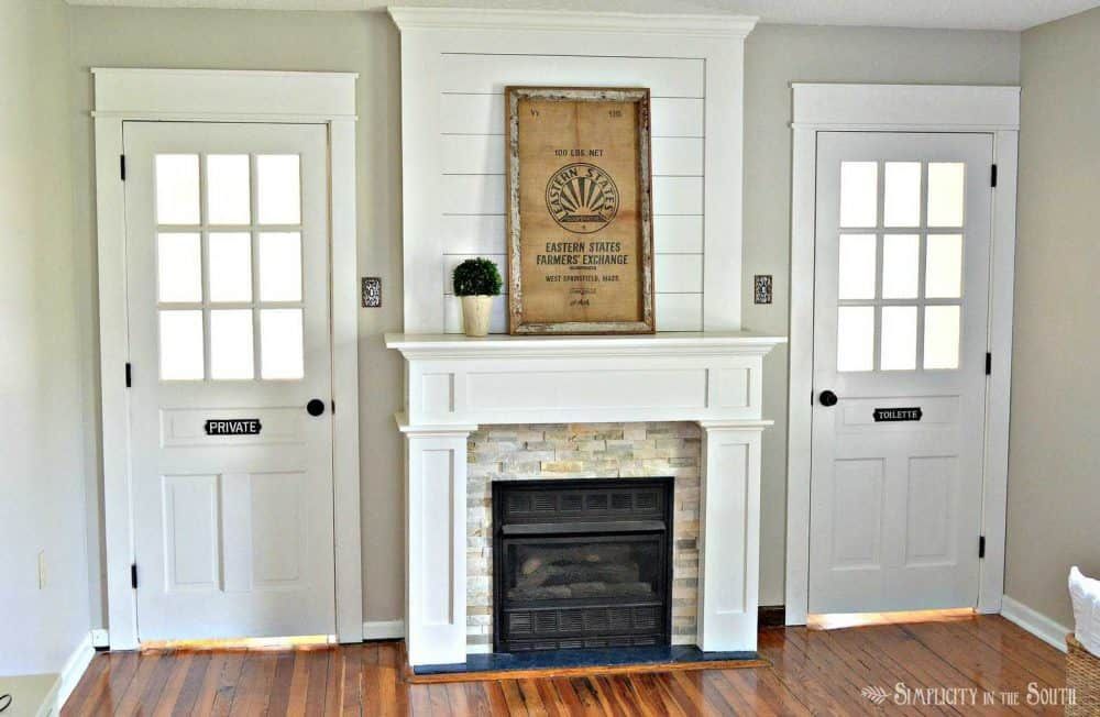 DIY Budget Fireplace Surround Makeover: From the Boring Brown Before to a Light, Bright & White After -   15 home accents On A Budget fireplaces ideas