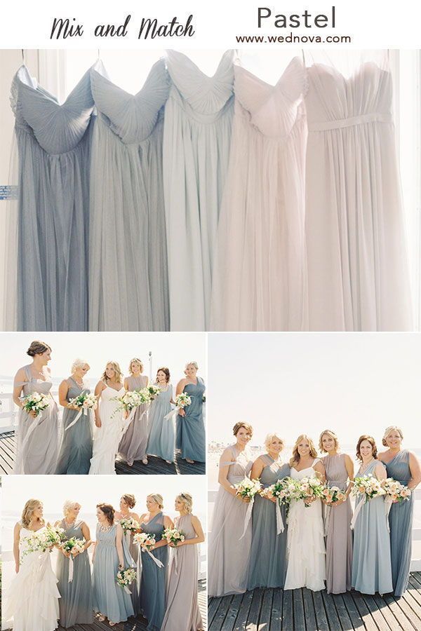 Mix and Match Bridesmaid Dresses Done Right: 7 Ways to Rock the Trend! -   15 wedding Bridesmaids pastel ideas