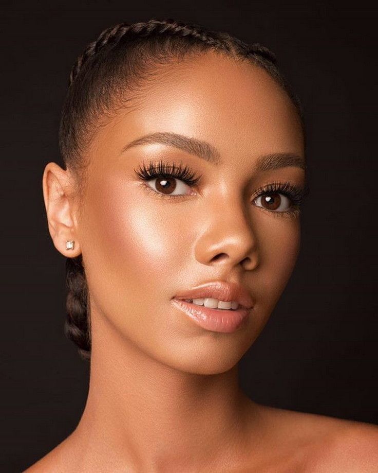 15+ Best Natural Makeup Look For Brown Skin -   15 wedding Makeup for black women ideas