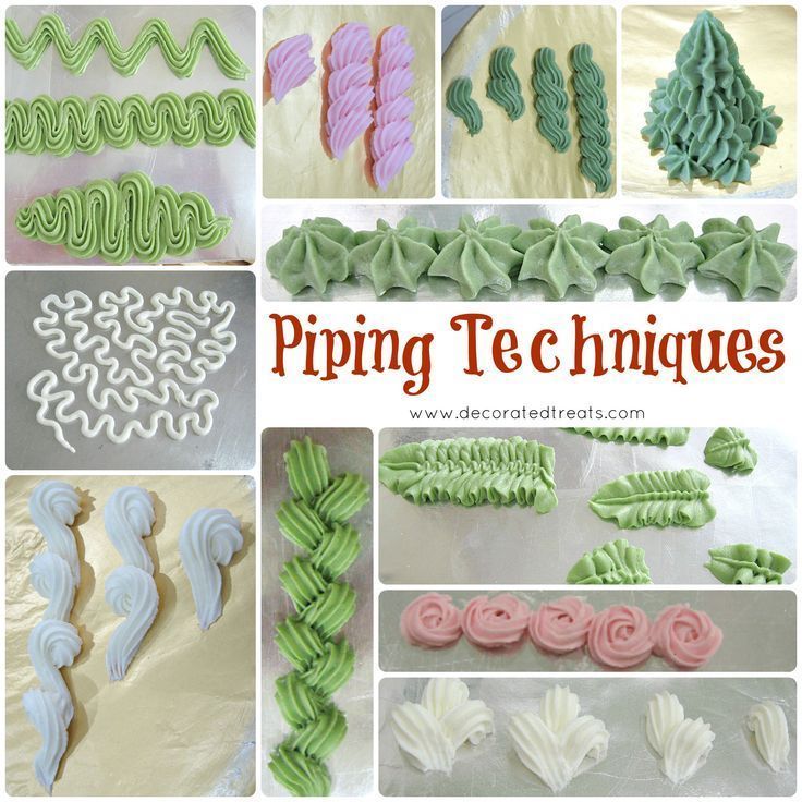 Advanced Piping Techniques - the Art of Cake Decorating -   16 basic cake Decorating ideas