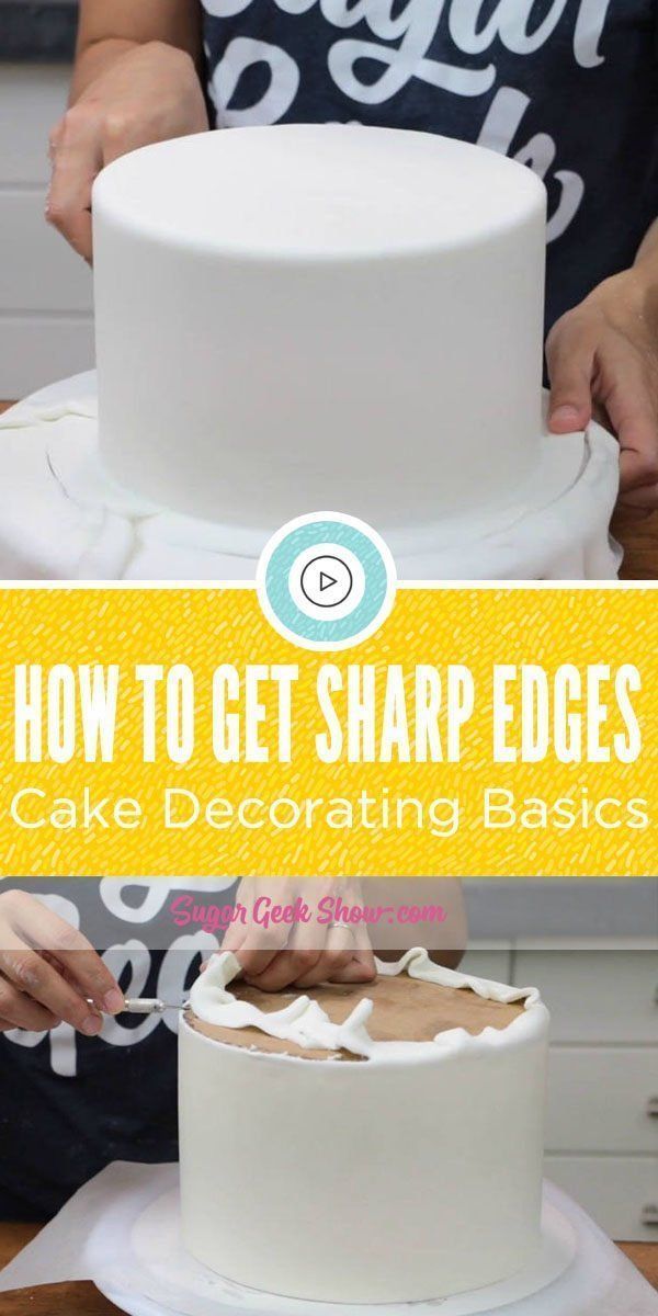 Cake Decorating Basics: How to get Sharp Edges -   16 basic cake Decorating ideas
