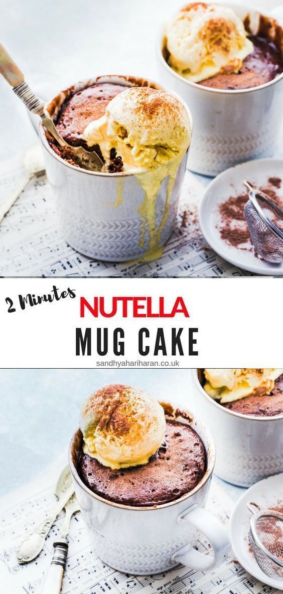 Nutella Mug Cake -   16 cake Mug nutella ideas