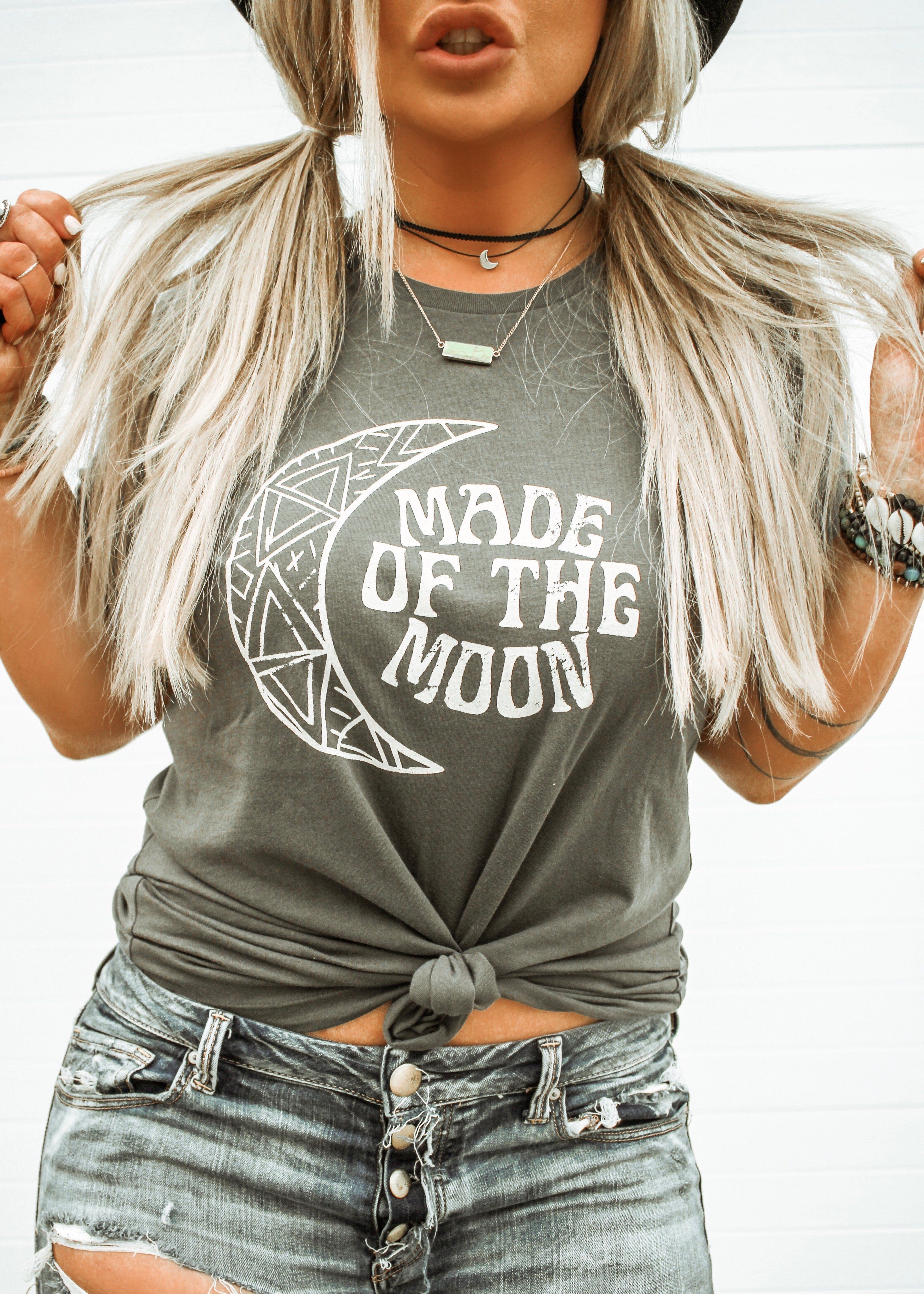 Final sale: made of the moon tee women's graphic tee -   16 DIY Clothes Boho tees ideas