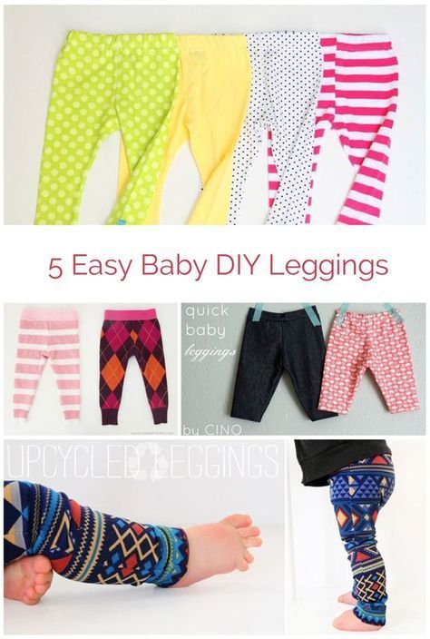 5 EASY DIY BABY LEGGINGS -   16 DIY Clothes For Kids money ideas