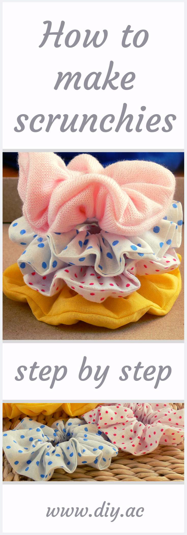 Free sewing pattern for beginners - SCRUNCHIES DIY -   16 DIY Clothes Step By Step fun ideas