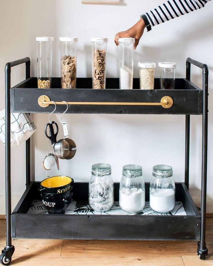EASY DIY: How to Build a Rolling bar cart -   16 diy projects Apartment bar carts ideas