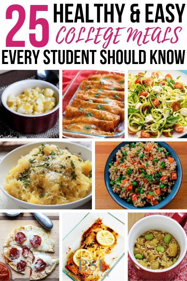 25 Insanely Healthy College Meals You Can Make In A Dorm -   16 healthy recipes For College Students schools ideas