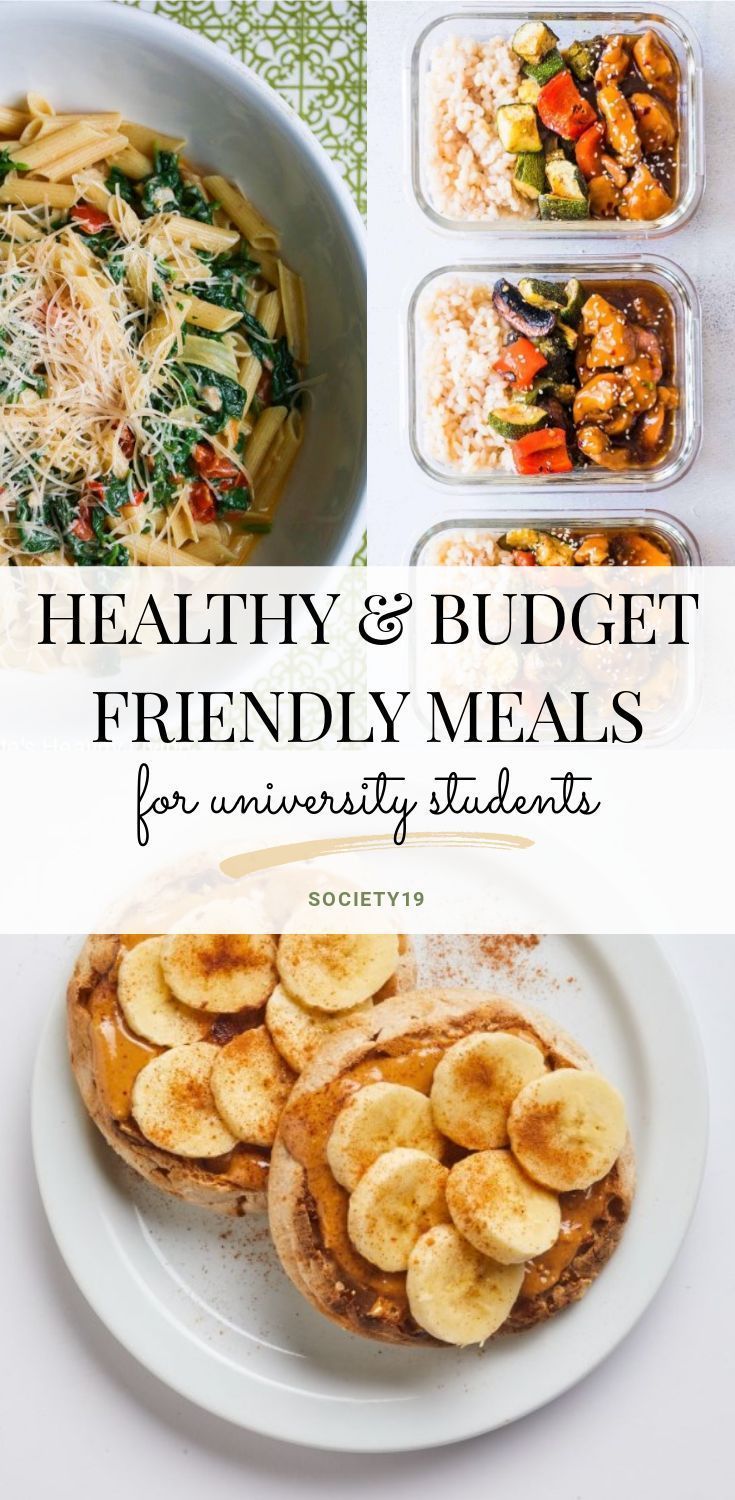 Healthy And Budget Friendly Meals For University Students -   16 healthy recipes For College Students schools ideas