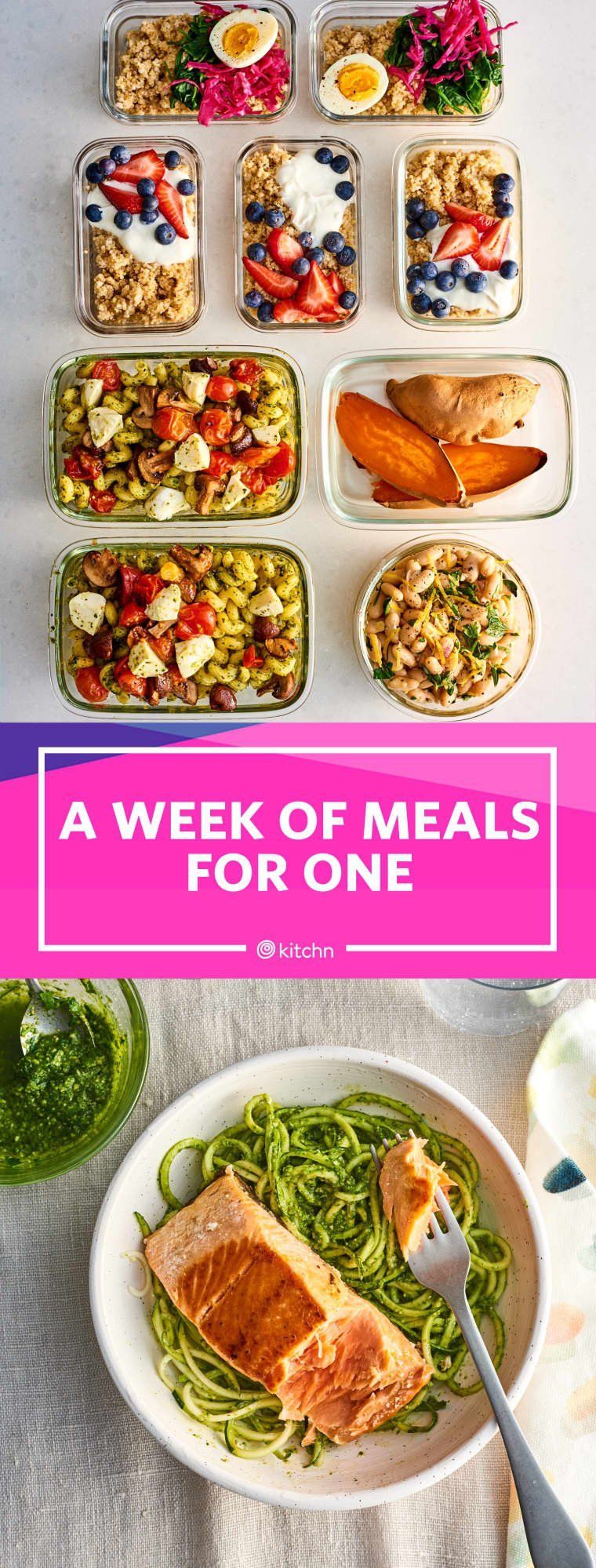 Meal Prep Plan: How I Prep a Week of Meals for One in Just Over an Hour -   16 healthy recipes For College Students schools ideas