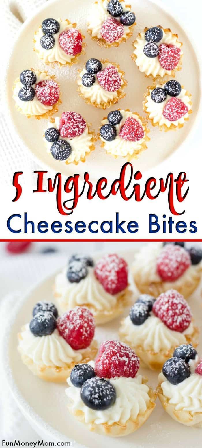 Easy No Bake Cheesecake Bites -   16 party desserts Healthy ideas