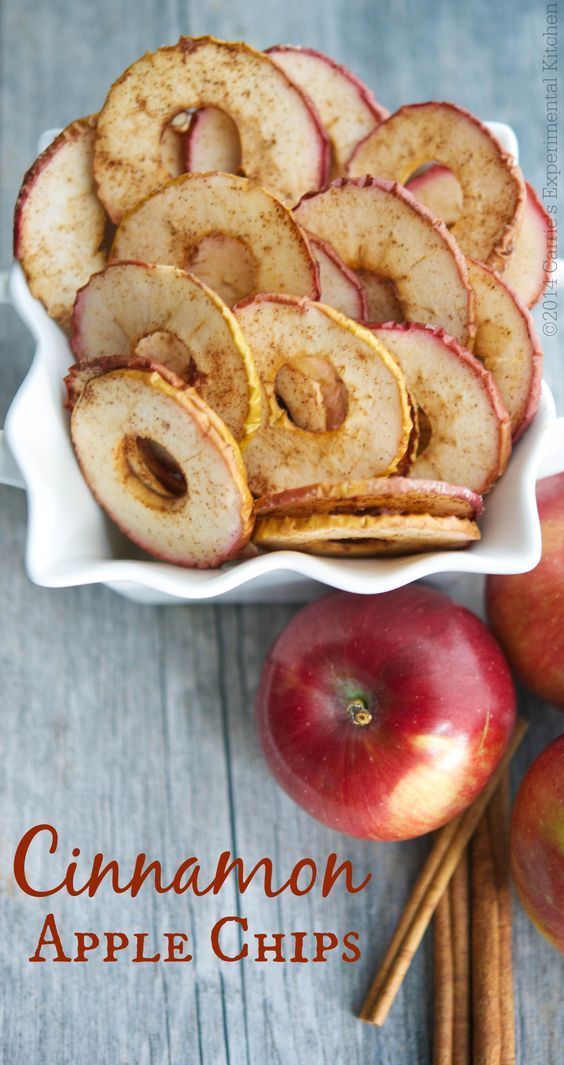 Cinnamon Apple Chips -   16 party desserts Healthy ideas