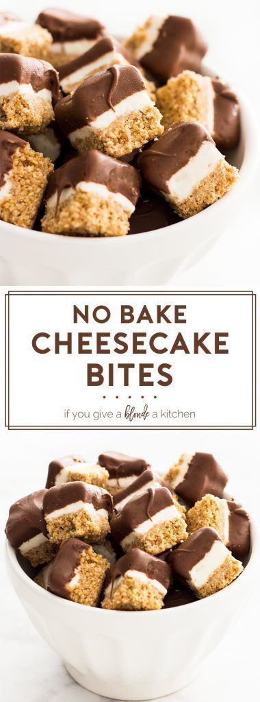 No Bake Cheesecake Bites -   16 party desserts Healthy ideas