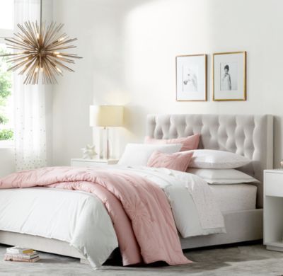 Edie Tufted Upholstered Bed -   16 room decor White diy ideas