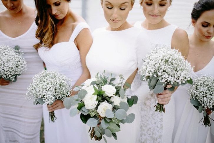 Small Wedding Bridesmaids Babies Breath -   16 wedding Bouquets bridesmaids ideas