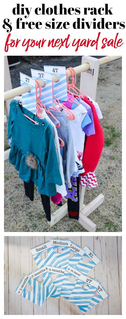 DIY Clothes Rack for Garage Sales and Yard Sales -   17 DIY Clothes money ideas