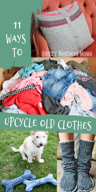 11 Ways to Upcycle Old Clothes -   17 DIY Clothes money ideas