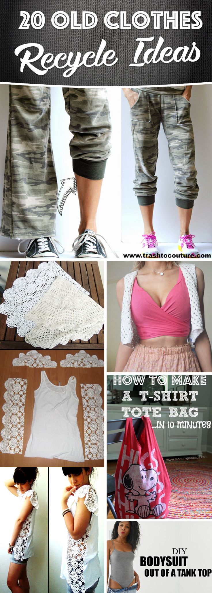 20 Old Clothes Recycle Ideas That You Need to Upcycle Old Wardrobe Items -   17 DIY Clothes money ideas