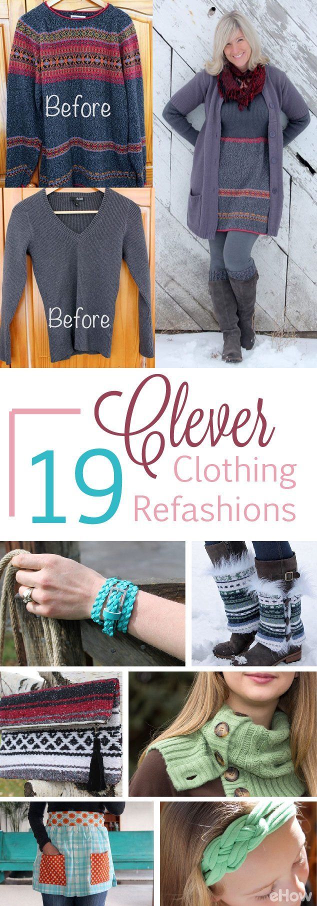19 Clever Ways to Refashion Your Clothes -   17 DIY Clothes money ideas