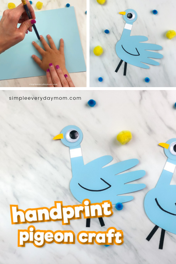 Handprint Pigeon Craft For Kids -   17 diy projects For Boys for kids ideas