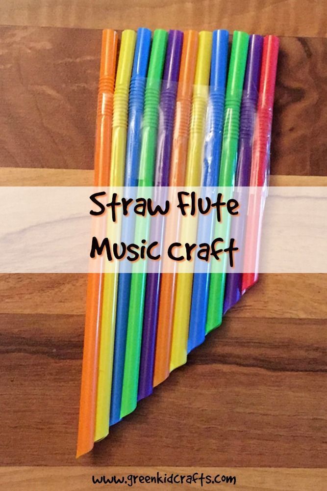 Straw Windpipe Music Craft for Kids -   17 diy projects For Boys for kids ideas