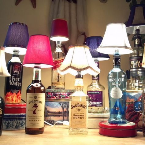 20 Ways to Tell the Reasons Why You Shouldn't Throw the Bottles Away -   17 diy projects For Men liquor bottles ideas
