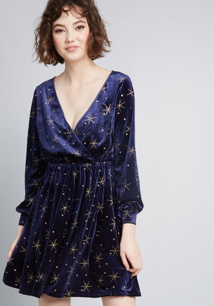 Stately Ways Velvet Dress -   17 dress Blue aesthetic ideas