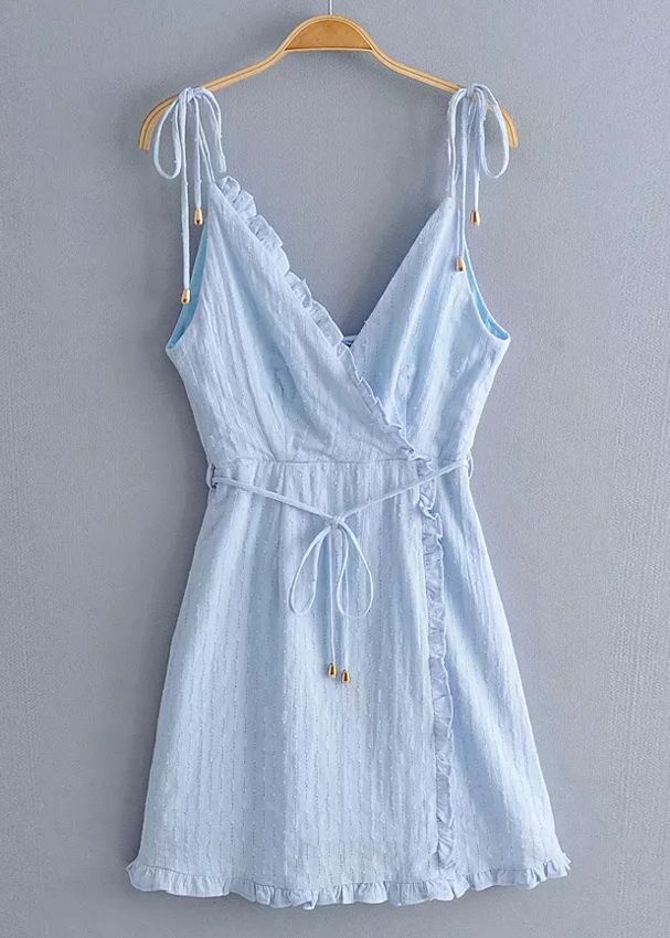 Frill Wrap Short Dress -   17 dress Wrap formal ideas